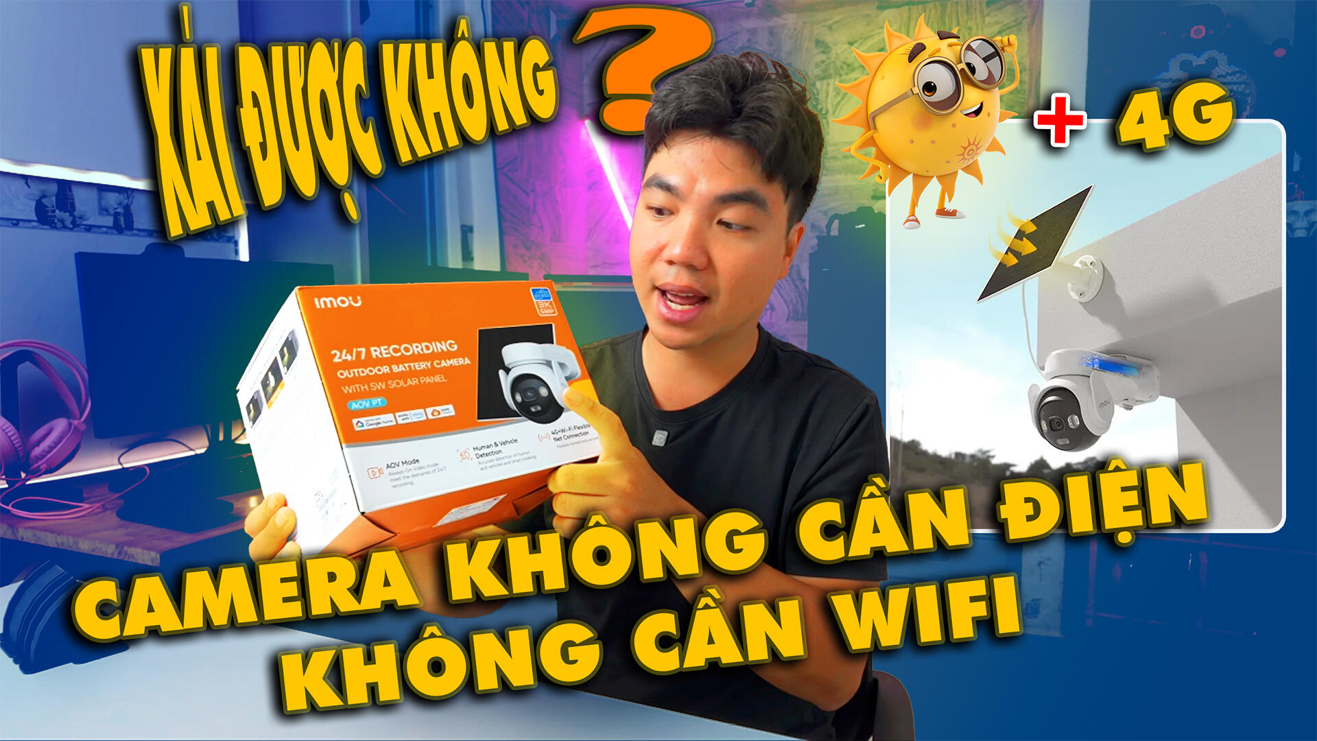 Đánh Giá Camera Imou AOV PT: Camera Năng Lượng Mặt Trời, Chạy Sim 4G Không Cần Điện & WiFi