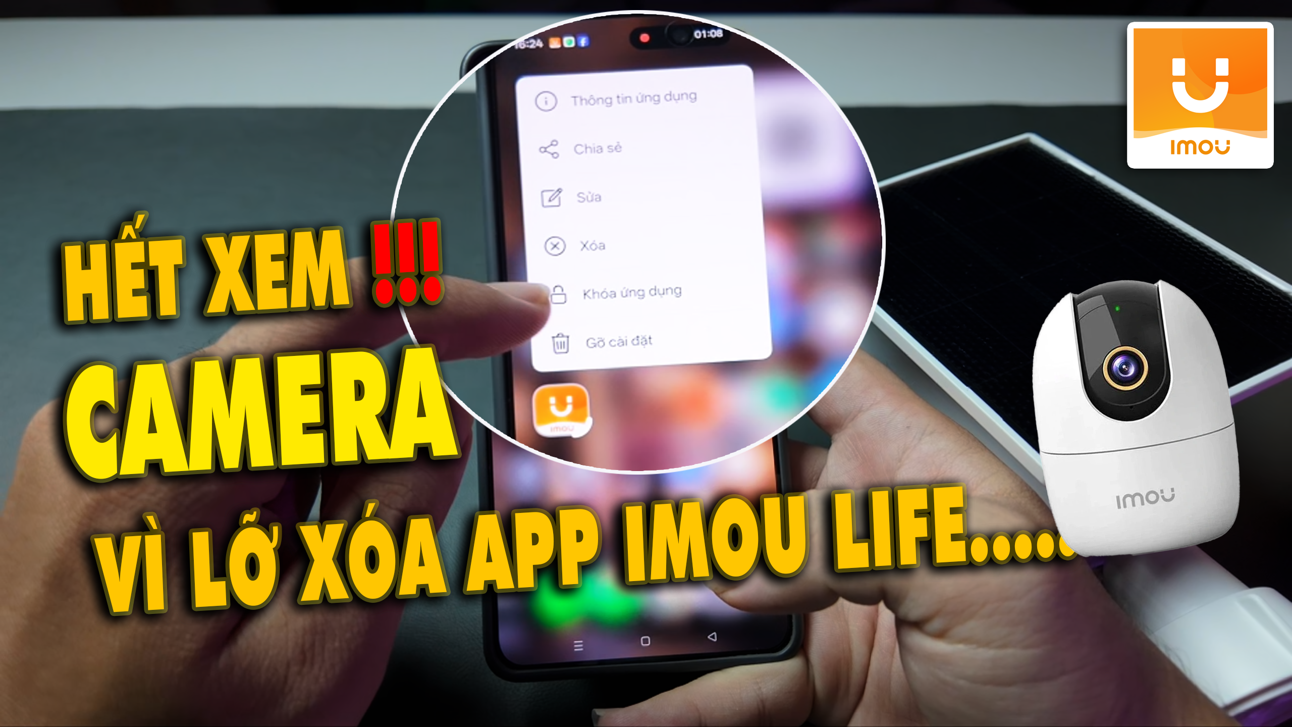Hướng Dẫn Khôi Phục Lại Camera Imou Khi Lỡ Xóa App Hoặc Đổi Điện Thoại Mới